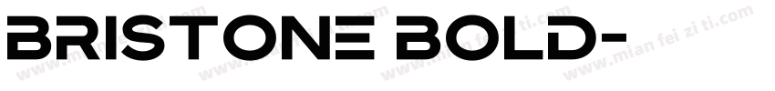 bristone bold字体转换
